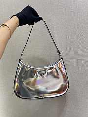 Bagsaaa Prada Cleo Brushed Leather Shoulder Bag 1BC499 Silver - 27*6*22cm - 1