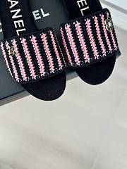 Bagsaaa Chanel Mules Crochet Black & Pink G45597 - 3