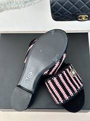 Bagsaaa Chanel Mules Crochet Black & Pink G45597 - 2