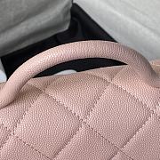 Bagsaaa Chanel Mini Flap Bag With Top Handle AS4956 Pink Caviar - 13 × 18 × 8 cm - 5