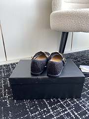 Bagsaaa Chanel Mary Janes G45778 Black Wool Tweed - 2