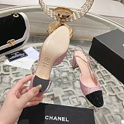 Bagsaaa Chanel Slingbacks G31318 Strass Pink & Black 6.5 cm - 4