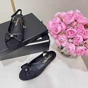 Bagsaaa Chanel Slingbacks Embroidery Black G45689 - 4