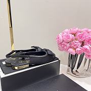 Bagsaaa Chanel Slingbacks Embroidery Black G45689 - 3