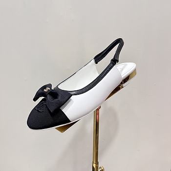 Bagsaaa Chanel Slingbacks Embroidery White G45689