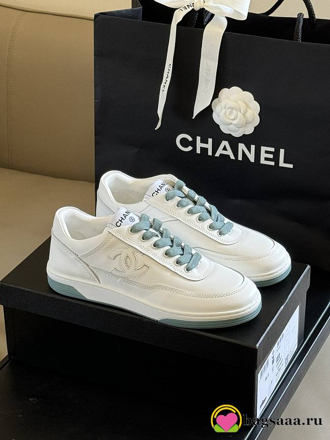 Bagsaaa Chanel Sneakers G39978 White & Blue - 1