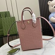 Bagsaaa Gucci GG Super Mini Bag With Strap 790133 Pink - 21cm - 1