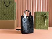 Bagsaaa Gucci GG Super Mini Bag With Strap 790133 Black - 21cm - 4