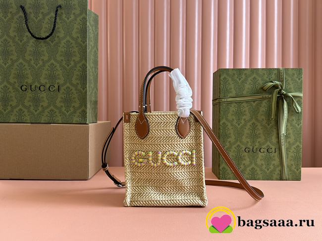 Bagsaaa Gucci GG Super Mini Bag With Strap 780083 - 18.5cm - 1