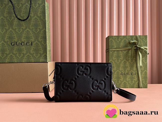 Bagsaaa Gucci Jumbo GG Mini Bag 795240 Black Jumbo - 15x22x4.5 cm - 1