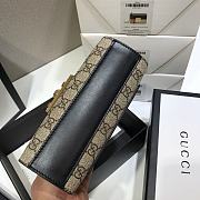 Bagsaaa Gucci Padlock Small GG Shoulder Bag 409487 Beige & Ebony - 22x15x4.5cm - 3