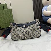 Bagsaaa Ophidia GG Small Handbag 735132 Beige & Blue - 25 x 15.5 x 6cm - 1