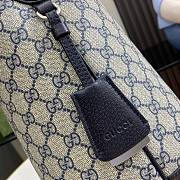 Bagsaaa Gucci Ophidia GG Medium Shoulder Bag ‎781392 Beige & Blue - 34x32x17 cm - 3