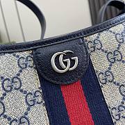 Bagsaaa Gucci Ophidia GG Medium Shoulder Bag ‎781392 Beige & Blue - 34x32x17 cm - 2