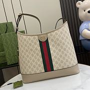 Bagsaaa Gucci Ophidia GG Medium Shoulder Bag ‎781392 Beige & White - 34x32x17 cm - 1