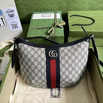 Bagsaaa Gucci Ophidia GG Small Crossbody Bag 598125 Beige/blue - 30*22*5.5cm