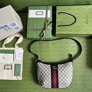 Bagsaaa Gucci Ophidia GG Small Crossbody Bag 598125 Beige/blue - 30*22*5.5cm - 4