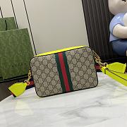 Bagsaaa Gucci Ophidia GG Small Crossbody Bag 699439 Lime Yellow - 23.5x 16x 4.5 cm - 5