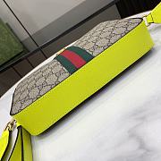 Bagsaaa Gucci Ophidia GG Small Crossbody Bag 699439 Lime Yellow - 23.5x 16x 4.5 cm - 3