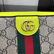 Bagsaaa Gucci Ophidia GG Small Crossbody Bag 699439 Lime Yellow - 23.5x 16x 4.5 cm - 2