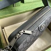 Bagsaaa Gucci Ophidia GG Small Crossbody Bag 699439 Gray - 23.5x 16x 4.5 cm - 2