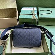 Bagsaaa Gucci Ophidia GG Small Crossbody Bag 699439 Blue - 23.5x 16x 4.5 cm - 4