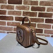 Bagsaaa Gucci Blondie Top Handle Bag 744434 Brown - 17x15x9 cm - 4