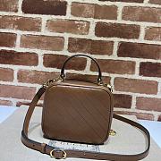 Bagsaaa Gucci Blondie Top Handle Bag 744434 Brown - 17x15x9 cm - 3