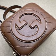 Bagsaaa Gucci Blondie Top Handle Bag 744434 Brown - 17x15x9 cm - 2