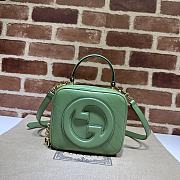 Bagsaaa Gucci Blondie Top Handle Bag 744434 Green - 17x15x9 cm - 1