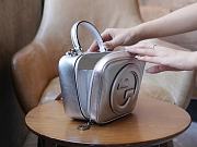 Bagsaaa Gucci Blondie Top Handle Bag 744434 Silver - 17x15x9 cm - 3