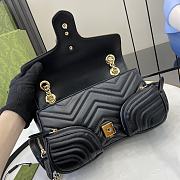 Bagsaaa Gucci GG Marmont Small Multi-Pocket Bag ‎795228 Black - 25.5 x 15 x 7 cm - 5