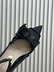 Bagsaaa Dior Adiorable Pump Black Fringed Grosgrain - 3