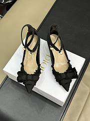 Bagsaaa Dior Adiorable Pump Black Fringed Grosgrain - 2