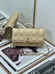 Bagsaaa My Dior Mini Bag Light Beige Cannage Lambskin - 21 x 11.5 x 4.5 cm - 1