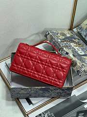 Bagsaaa My Dior Mini Bag Red Cannage Lambskin - 21 x 11.5 x 4.5 cm - 4