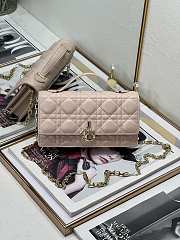 Bagsaaa My Dior Mini Bag Powder Pink Cannage Lambskin - 21 x 11.5 x 4.5 cm - 1