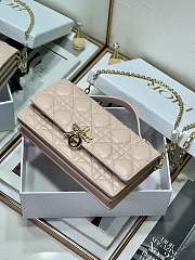 Bagsaaa My Dior Mini Bag Powder Pink Cannage Lambskin - 21 x 11.5 x 4.5 cm - 4