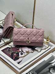 Bagsaaa My Dior Mini Bag Pink Cannage Lambskin - 21 x 11.5 x 4.5 cm - 1