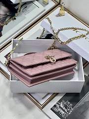 Bagsaaa My Dior Mini Bag Pink Cannage Lambskin - 21 x 11.5 x 4.5 cm - 4