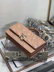 Bagsaaa My Dior Mini Bag Rose des Vents Cannage Lambskin - 21 x 11.5 x 4.5 cm - 5