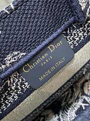 Bagsaaa Mini Dior Book Tote Blue Toile de Jouy Reverse Embroidery - 21.5 x 13 x 7.5 cm - 4