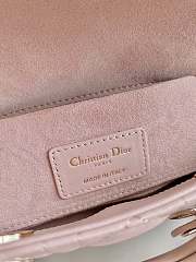 Bagsaaa Dior Small Lady D-Joy Bag Powder Pink Cannage Lambskin - 22 x 12 x 6 cm - 3