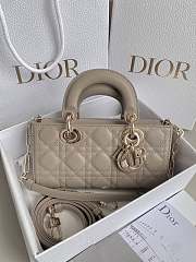 Bagsaaa Dior Small Lady D-Joy Bag Powder Beige Cannage Lambskin - 22 x 12 x 6 cm - 1