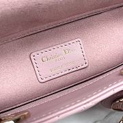 Bagsaaa Dior Small Lady D-Joy Bag Pale Pink Cannage Lambskin - 22 x 12 x 6 cm - 5