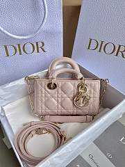 Bagsaaa Dior Lady D-Joy Micro Bag Powder Pink Cannage Lambskin - 16 x 9 x 5 cm - 1