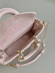 Bagsaaa Dior Lady D-Joy Micro Bag Powder Pink Cannage Lambskin - 16 x 9 x 5 cm - 4