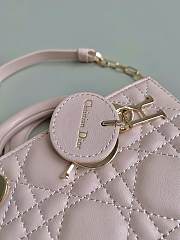 Bagsaaa Dior Lady D-Joy Micro Bag Powder Pink Cannage Lambskin - 16 x 9 x 5 cm - 2