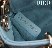 Bagsaaa Dior Lady D-Joy Micro Bag Céleste Blue Cannage Lambskin - 16 x 9 x 5 cm - 5