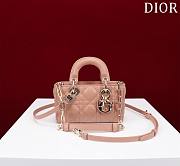 Bagsaaa Dior Lady D-Joy Micro Bag Rose des Vents Cannage Lambskin - 16 x 9 x 5 cm - 1